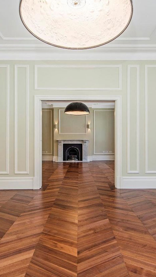 Bespoke Parquet Panels Hall