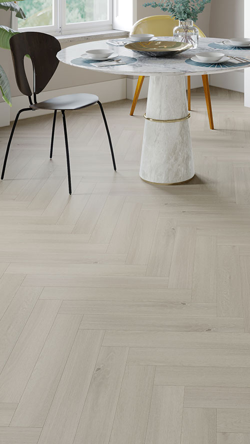 Impervia Herringbone Parquet flooring Scandinavian Oak